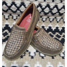 SMUWDMS7 Twisted X Women's Limited Edition Basket Weave Driving Moc NEW