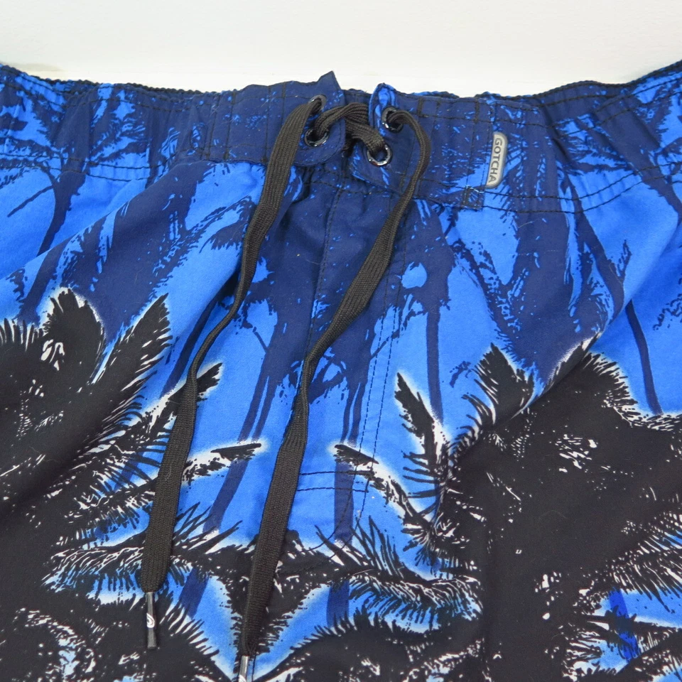 Pantalones Cortos de Natación Gotcha Para Hombre Azul Hawaiano Forrados Talla L  Foto 3 de 4