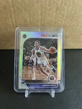 2019 Nba Hoops Jordan Poole Silver Premium Stock 