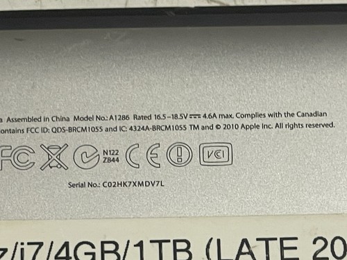 Apple MacBook Pro A1286 For Paris!!! - Afbeelding 5 van 6