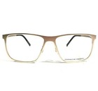 New Porsche Design Eyeglasses Optical Frame 8276 B 57-16-145 Gold w/ Case — photo 2