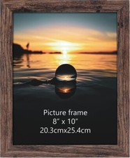 3 Pack8x10 Picture Frame Rustic Distressed Brown Wood Pattern Photo Frame