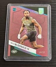 2023 Panini Donruss Elite FOTL Pink /11 #198 Will McDonald IV NY Jets RC SSP