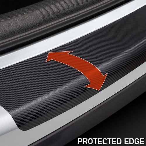 Lámina protectora de borde de carga para Mazda 2 4 (IV) XP21 óptica carbono - Imagen 4 de 6