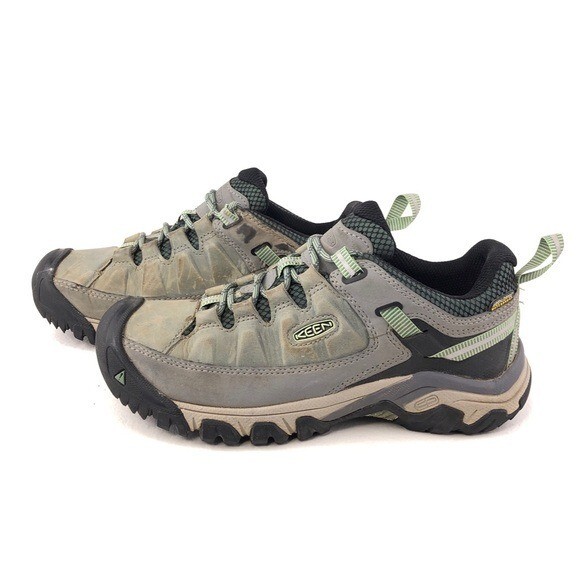 Scarpe da trekking basse impermeabili Keen Targhee III da donna taglia 7 verde anatra candeggina