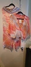 NWT young fabulous broke YFB Bahama Print Top, S, and Pants, M