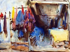 INTERIOR OF A SHOP Accent Tile Mural Kitchen Bathroom Wall Backsplash 8x6