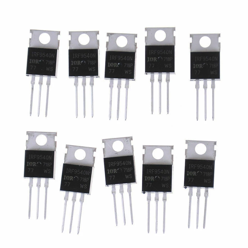 10pcs IRF9540 IRF9540N P-Channel Power MOSFET 23A 100V TO-220 IR Transistor - Image 2 of 2