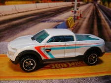 2024 Netflix LET'S RACE Design 2-TUFF ☆white truck☆LOOSE Hot Wheels 🔥