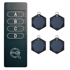 4-in-1 ABS Wireless Alarm Key Finder Anti Lost Tag Tracker Wallet Locator