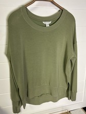 Athleta Coaster Luxe Sweatshirt Size Medium Green