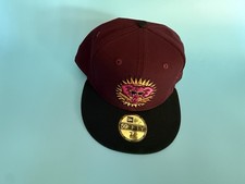 LIMITED EDITION Oakland A’s New Era Maroon Hat With Black Rim New Size 7 3/4