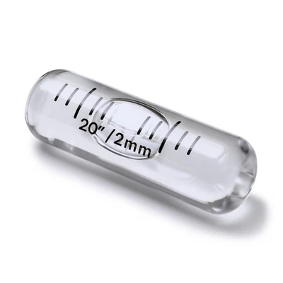 Fiole en verre de rechange pour niveau à bulle, sans ergot, 35mm x 11mm - Photo 1/4
