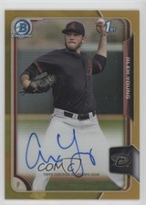 2015 Bowman Draft Chrome Pick Gold Refractor 15/50 Alex Young #BCA-AY Auto 4wf