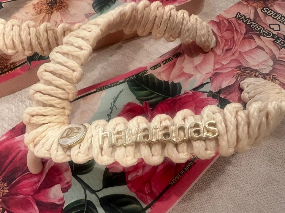 Chanclas Dolce & Gabbana x Havaianas Ballet Rosa Talla 7/8 En Caja Excelente Foto 2 de 4