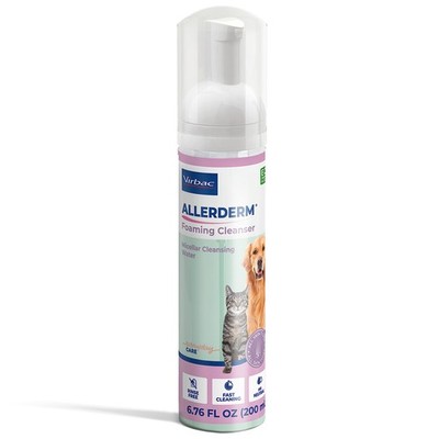 ALLERDERM Foaming Cleanser: Rinse-Free Waterless Micellar Foam for Dogs & Cats