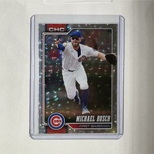 2026 Topps-Michael Busch Chicago Cubs #348 Foilboard Baseball Card