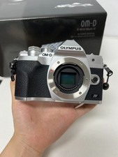 Used Olympus OM-D E-M10 Mark IV Silver Camera Body Battery Charger Bundle