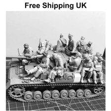 1/35 Scale Die-Cast Resin Figure Model Kit Military Theme Tank Soldiers Set (...