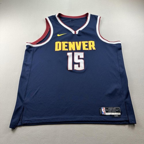 Nike Denver Nuggets Nikola Jokic Jersey Mens 2XL Blue NBA Icon Edition Swingman