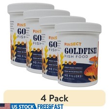 Insect Based Goldfish Food High Protein Color Enhancer Crisps Freshwater 3oz New