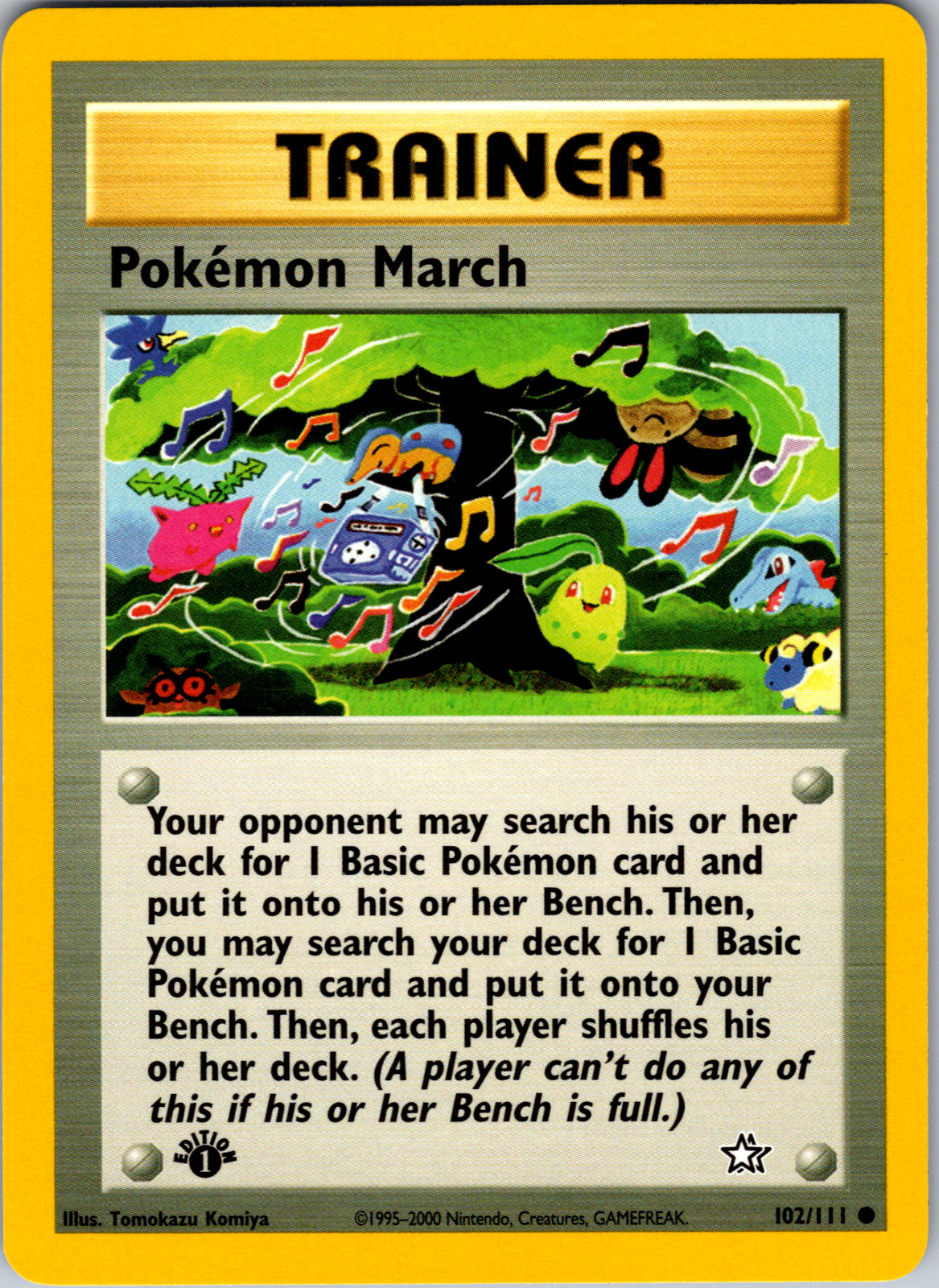 Pokemon March 1st Edition 102/111 N1: Neo Genesis Common - NM