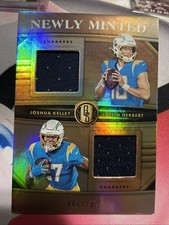 2020 Gold Standard Justin Herbert Kelley Newly Minted Rookie Dual Jersey RC /249