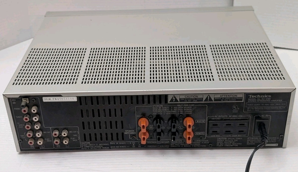 Rare Vintage Technics SU-V88 Stereo Integrated DC Amplifier | eBay