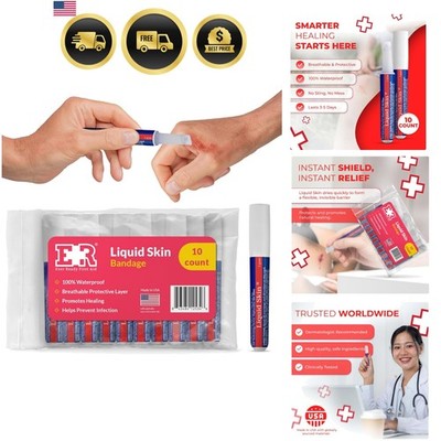 Liquid Bandage for Skin   Waterproof Skin Glue for Wound Closure, Flexible Li...