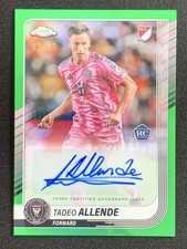 Tadeo Allende 2025 Topps Chrome MLS Green Refractor Auto RC /99 #CA-TA