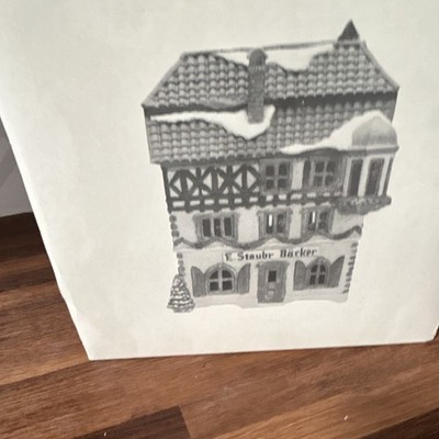 Dept 56 Alpine Village  E. Staub Backer House  Lighted 1988 Boxed
