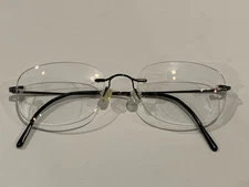 MARCHON AIRLOCK 2 Gunmetal Rimless Titanium 760 32 Eyeglass Frames 140mm 57-20 ?