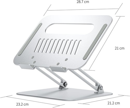 AISENS - LPS4XL-181 - Desktop Stand XL 10-17 Adjustable for Laptop/Tablet, Silve - Afbeelding 4 van 7