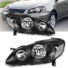 Headlights Assembly for 2003-2008 Toyota Corolla Headlamp Replacement Left+Right