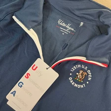Walter Hagen USGA 125th US Open Oakmont Womens Medium 1/4 Zip Pullover Navy Golf
