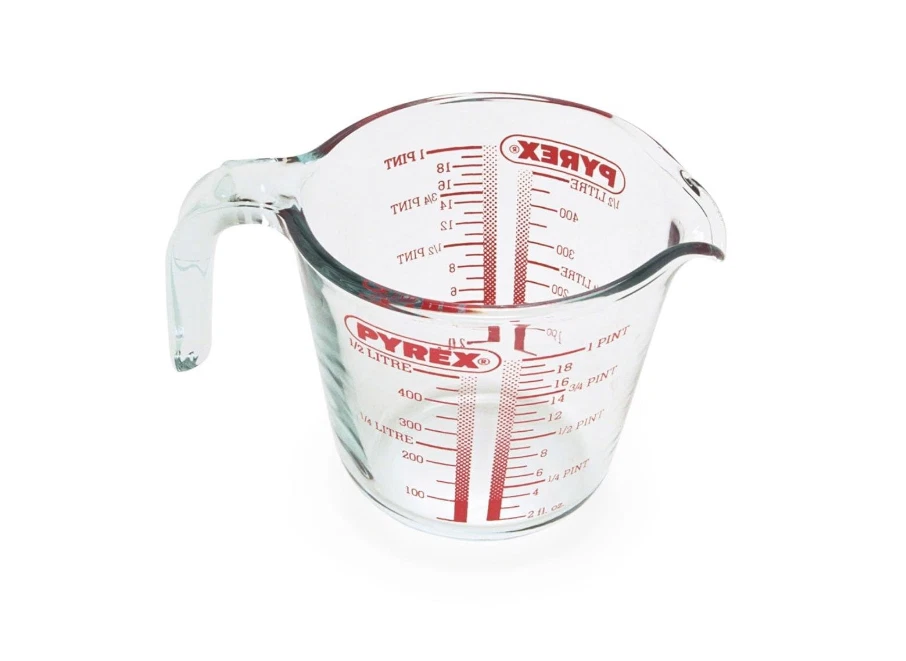BRANDED Pyrex Measuring Jug 500ml | Capacity 568ml / 20 ounce | P586, Multicolor