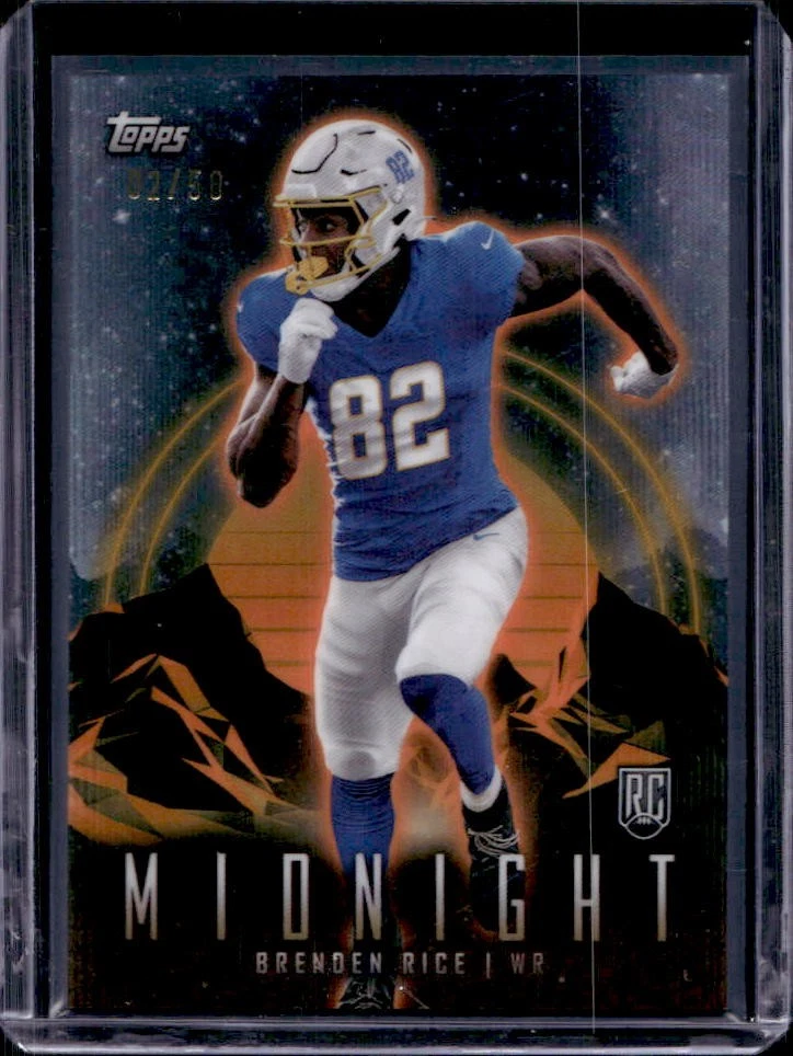 2024 Topps Midnight Brenden Rice RC Summer Solstice Rookie #2/50