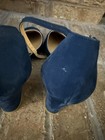 VTG Navy Blue Anne Klein Wedge Womens Shoes Sz 9 N Box Original Receipt — photo 10