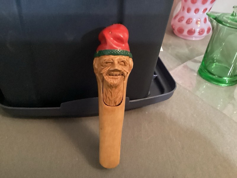 Vintage German Hand Carved Wooden Gnome Nutcracker Black Forest