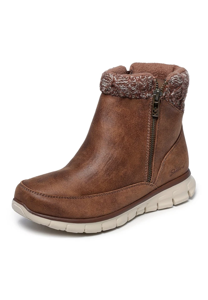 Skechers Femmes Synergy Lovely Collab Baskets Vegan 167941 BRN - Photo 3/4
