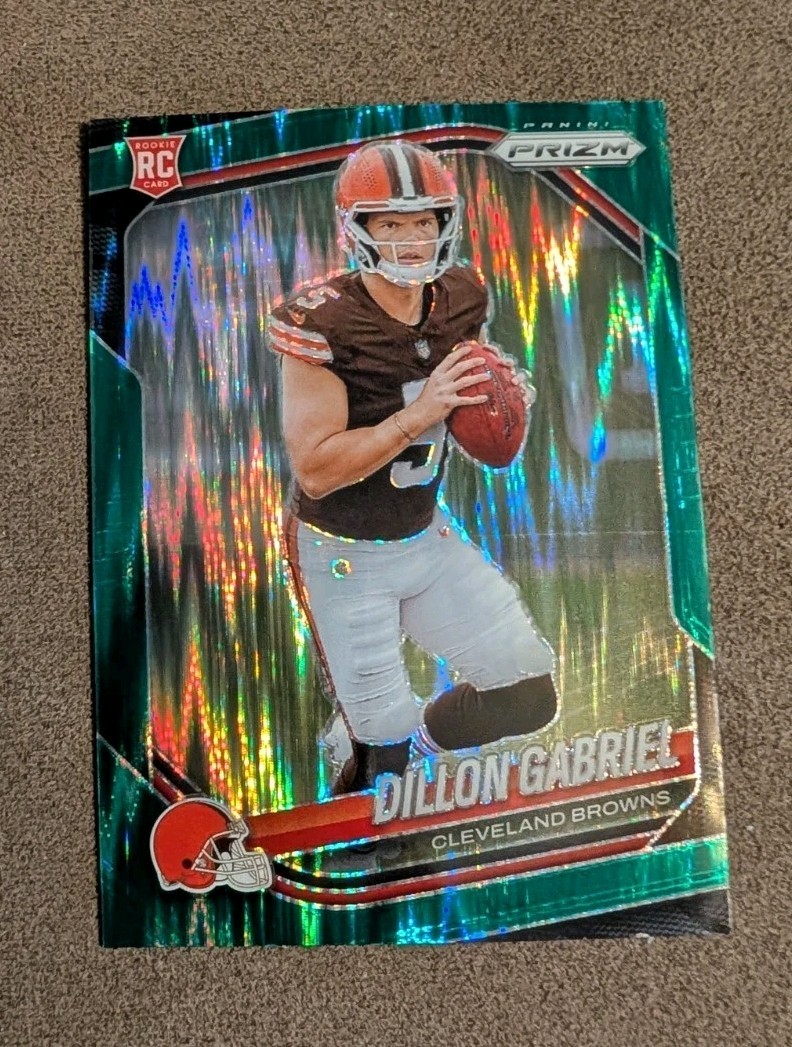 2025 Prizm Dillon Gabriel #372 Green Flash SP Prizm RC BROWNS