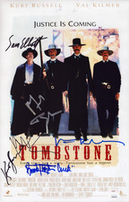 TOMBSTONE Cast x6 Authentic Hand-Signed 