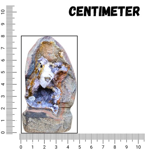 Natural Quartz Amethyst Crystal with MM Quartz & Baryte Healing Minerals Geode - Picture 10 of 10