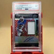 2023 Panini Chronicles First Impressions Auto RPA Rashee Rice 47/199 Chiefs
