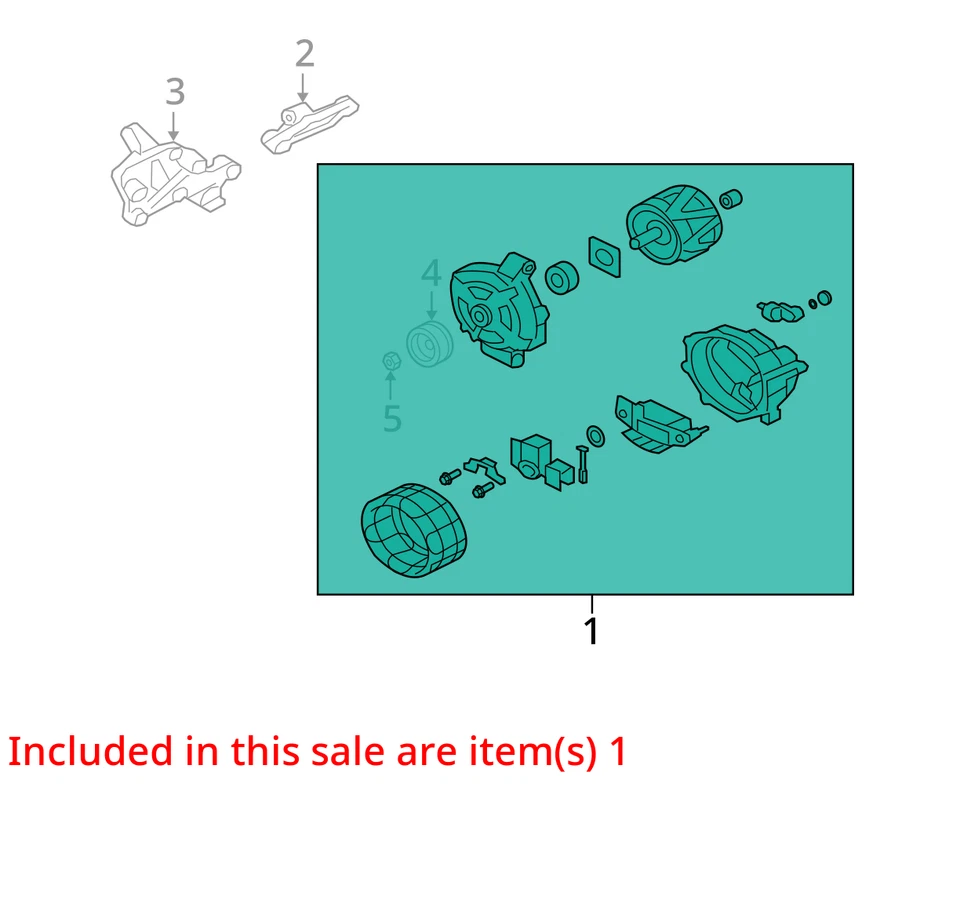 Alternator Fits 07-16 OUTLANDER 2670870 - Image 2 of 3