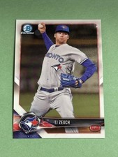 T.J. Zeuch 2018 Bowman Chrome Prospects Toronto Blue Jays #BCP56 W587