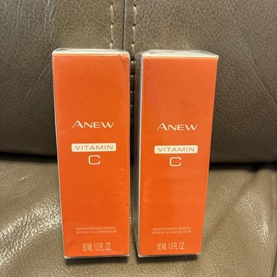 Lot of 2 Avon ANEW Vitamin C Brightening Serum 1.0 fl oz 30 ml 2016 NEW sealed  