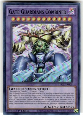 Yugioh Gate Guardians Combined MAZE-EN003 Super Rare 1st Ed NM