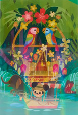 Disney Parks Joey Chou Mickey Magic Tiki Room Jungle Cruise Kingdom Beach Towel