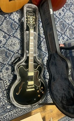 Used Epiphone SHERATON II PRO Black Solid Body Electric Guitar